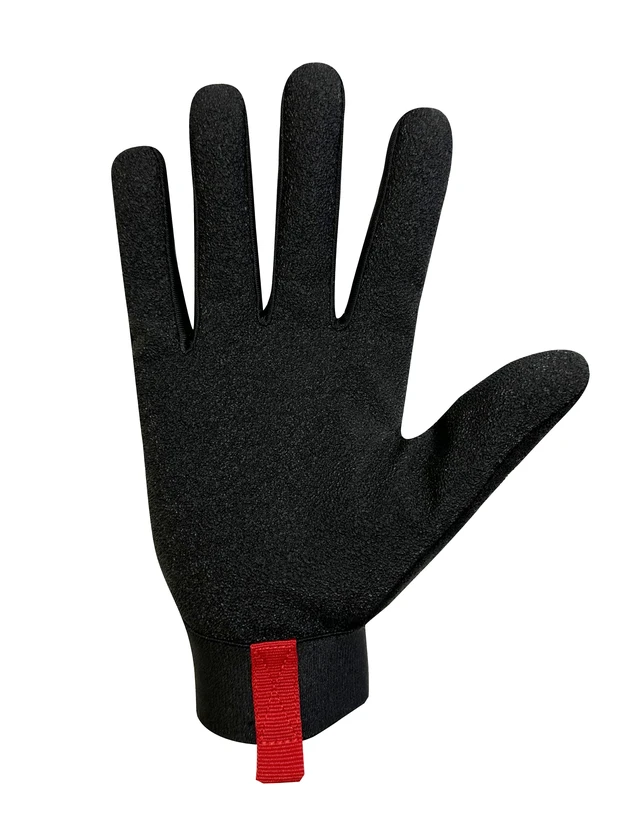 Alt view image 5 of 6 - Hyper Tough HT89056-23 Heavy Duty Impact Gloves, Black/Red/Gray, Polyester, Adult Men's, Medium, 1 Pair