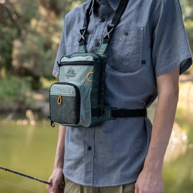 Alt view image 2 of 5 - Okeechobee Fats Fly Fishing Tackle Chest Pack, Small Soft-Sided, Sagebrush, Polyester