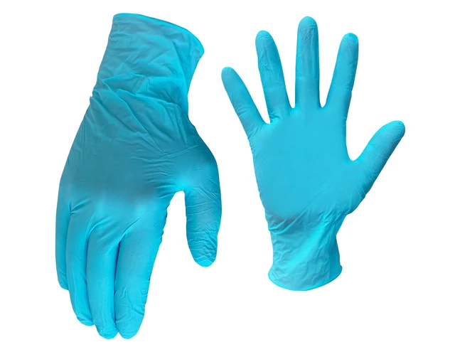 Alt view image 6 of 6 - AWP Pro Nitrile Gloves, Latex-Free, Disposable, Unisex, Blue, 50 Count