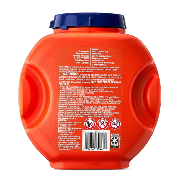 Alt view image 4 of 7 - Great Value Premium Clean Laundry Pacs, 76 Count, Original Scent