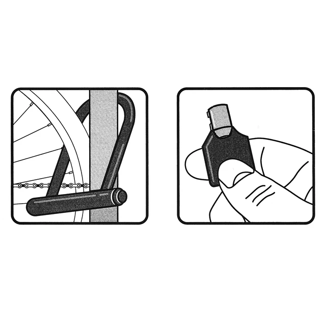 Alt view image 5 of 6 - Concord Bike U-Lock 9.5 Inch with Key, Black