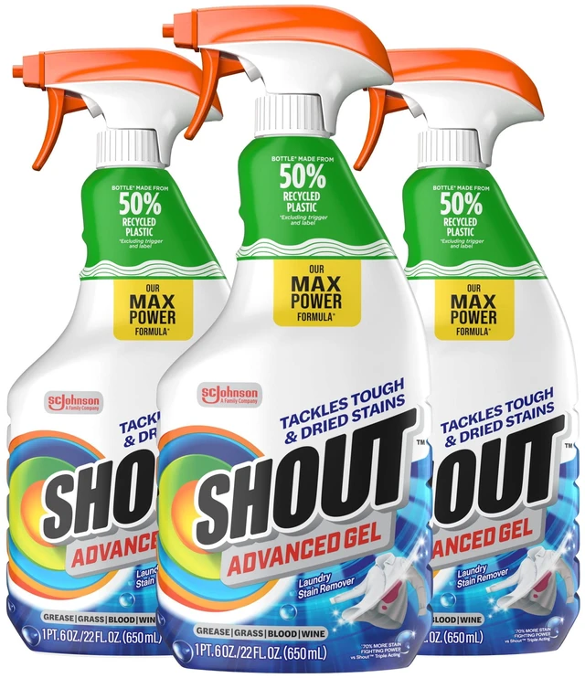 Main image of Shout Advanced Acting Gel Laundry Stain Remover, 22Ounce (Pack of 3)