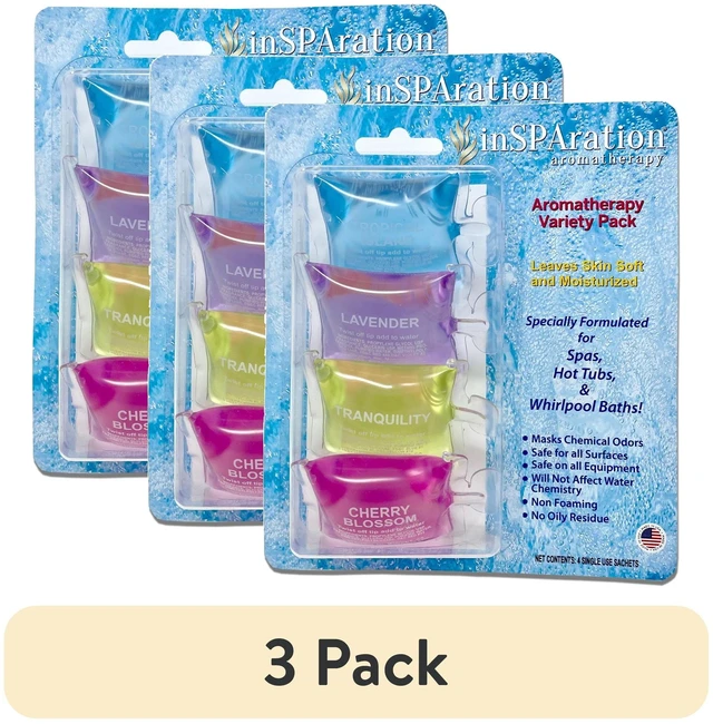 Main image of InSPAration Spa & Bath Aromatherapy Liquid Variety Pack, 3 Pack, 4 Scents, 4 oz Each