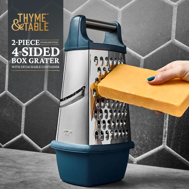 Alt view image 2 of 5 - Thyme & Table 2-Piece 4-Sided Stainless Steel Box Grater Set