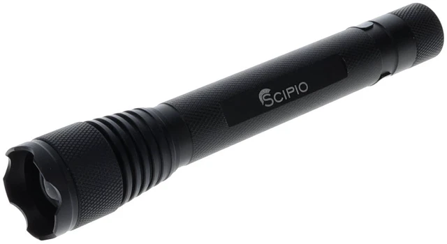 Main image of Scipio S3201D 6-Inch Tactical Flashlight, 180 Lumens, Lightweight, Adjustable Beam