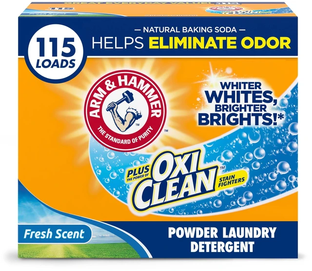 Main image of ARM & HAMMER Plus OxiClean Powder Laundry Detergent, Fresh Scent, 115 Loads