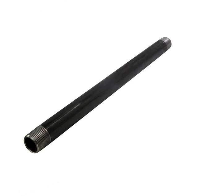 Main image of Supply Giant 1448PBLK Schedule 40 Threaded Black Steel Pipe Fitting, 1/4 in. x 48 in.