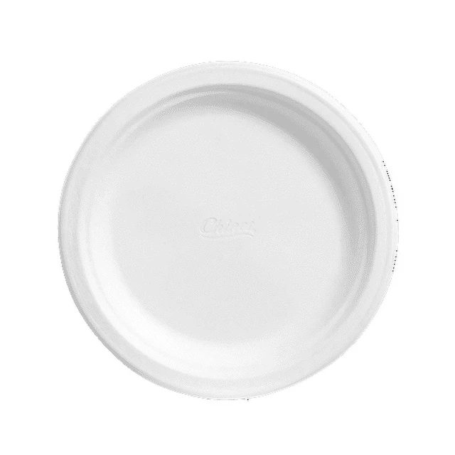Alt view image 5 of 6 - Chinet Classic Premium 10 3/8 Inch White Disposable Paper Dinner Plates, 80 Count