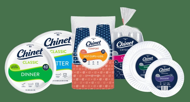 Alt view image 6 of 6 - Chinet Classic Premium 10 3/8 Inch White Disposable Paper Dinner Plates, 80 Count