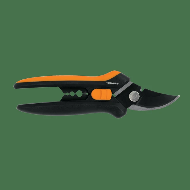 Alt view image 6 of 6 - Fiskars Bypass Floral Pruning Shears 1/2in Cut, Black/Orange