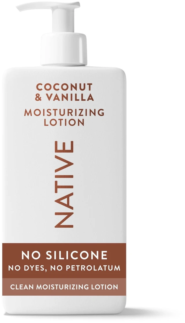 Main image of Native Moisturizing Body Lotion 16.5 fl oz, Coconut & Vanilla, Dermatologist Tested for Sensitive Skin, for Women & Men