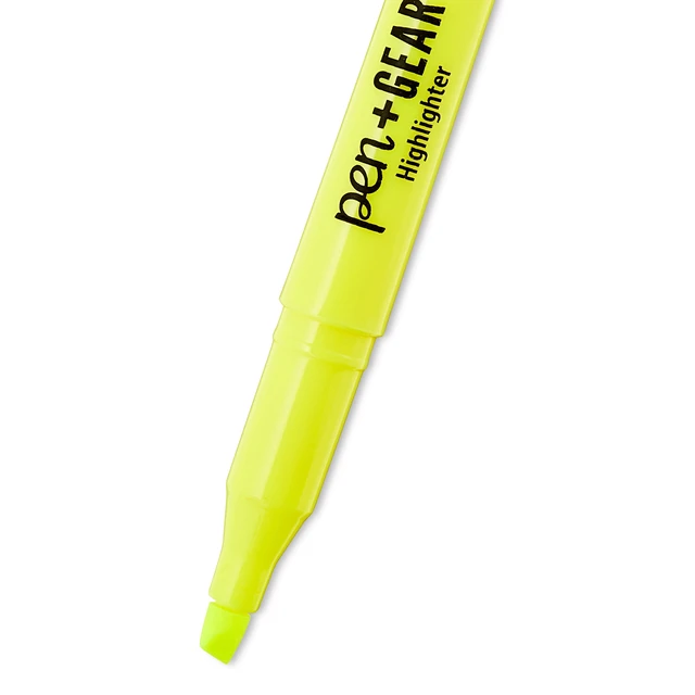 Alt view image 2 of 6 - Pen+Gear Yellow Chisel Tip Pocket Highlighters 36Count
