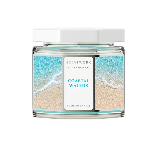Alt view image 5 of 6 - Scentworx Slatkin & Co Coastal Waters 3-Wick Jar Candle 14.5oz