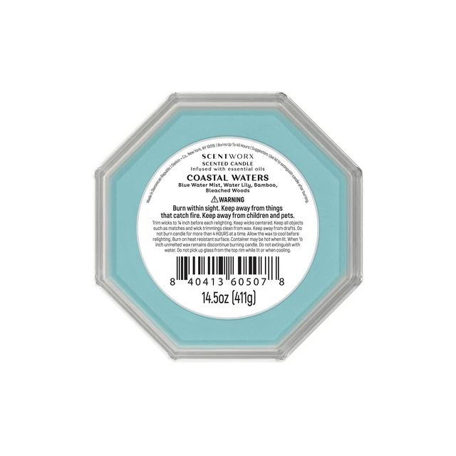 Alt view image 6 of 6 - Scentworx Slatkin & Co Coastal Waters 3-Wick Jar Candle 14.5oz
