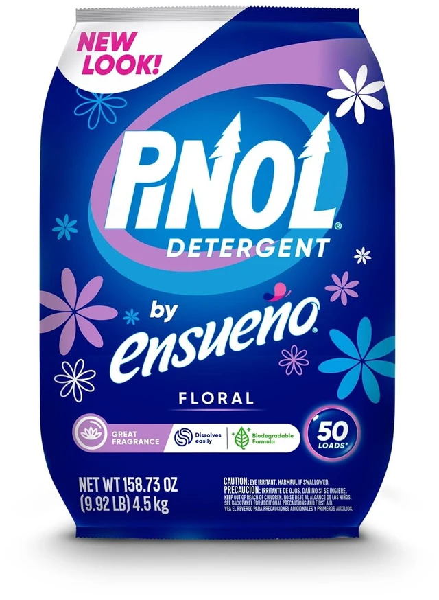 Main image of Pinol By Ensueo Powder Laundry Detergent, Floral Scent, 4.5Kg, 50 Loads