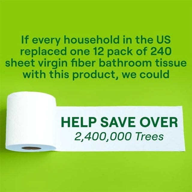Alt view image 7 of 7 - Seventh Generation 100% Recycled Paper Toilet Paper, 12 Rolls