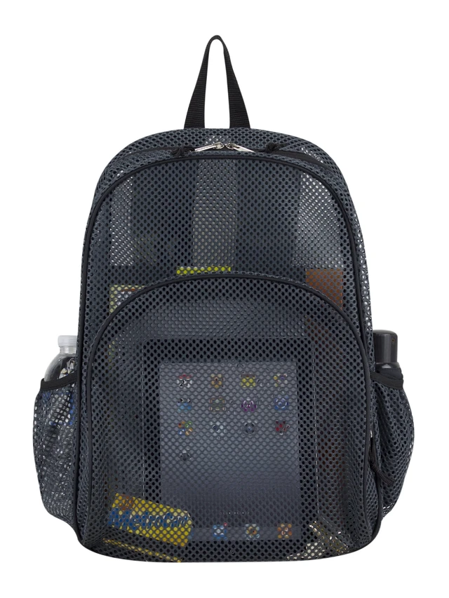 Alt view image 5 of 6 - Eastsport Mesh Backpack with Adjustable Padded Shoulder Straps, Graphite/Camo