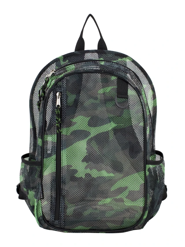 Alt view image 5 of 6 - Eastsport Unisex Active Lifestyle Mesh Backpack, Camo