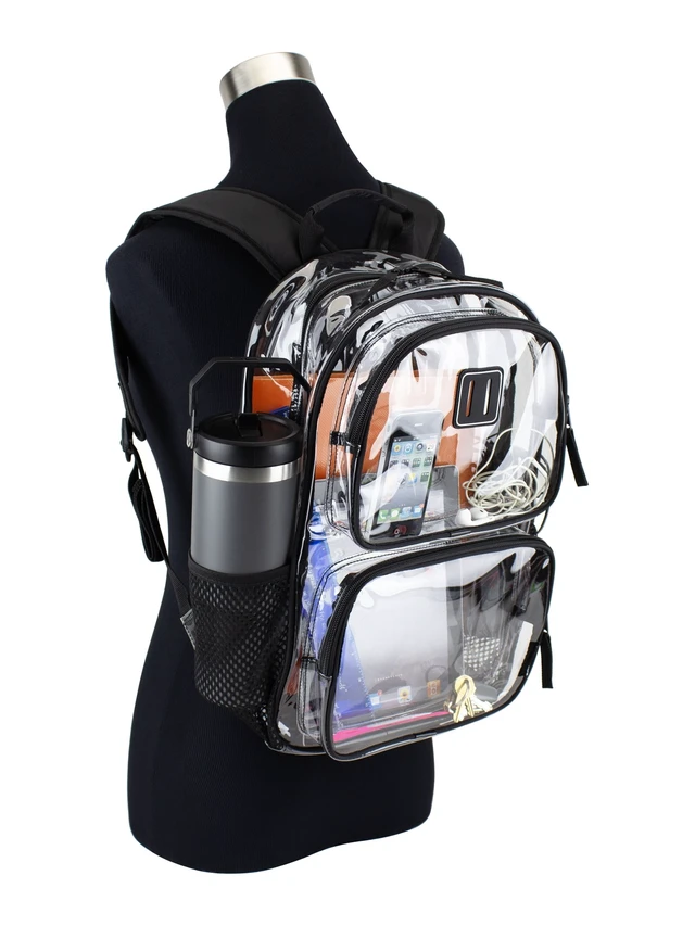 Alt view image 2 of 6 - Eastsport Primo Clear 16" Backpack, Black