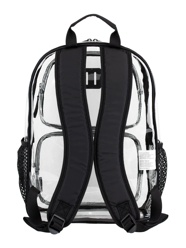 Alt view image 5 of 6 - Eastsport Primo Clear 16" Backpack, Black