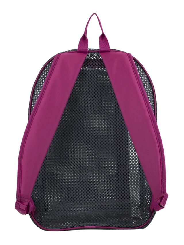 Alt view image 3 of 6 - Eastsport Mesh Backpack, Unisex Active Lifestyle, Graphite