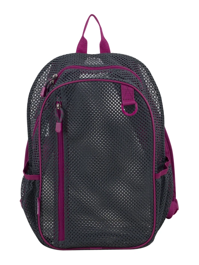 Alt view image 4 of 6 - Eastsport Mesh Backpack, Unisex Active Lifestyle, Graphite
