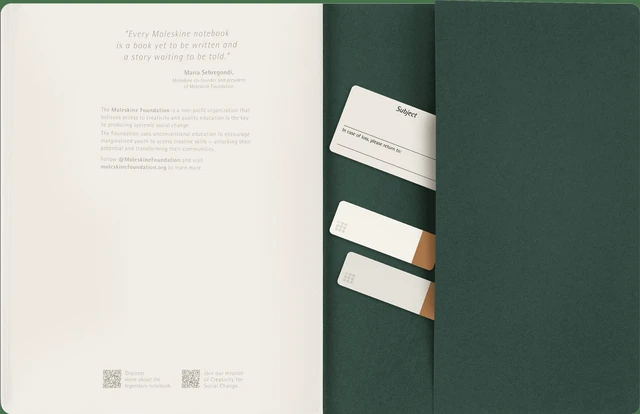 Alt view image 5 of 6 - Moleskine Student Cahier Journal XXL (8.5" x 11") Soft Cover Plain Myrtle Green