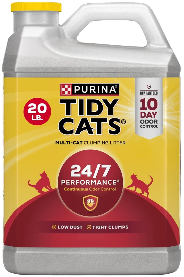 Main image of Purina Tidy Cats 24/7 Performance Clumping Cat Litter, Clean Linen Scent, 20lb Jug