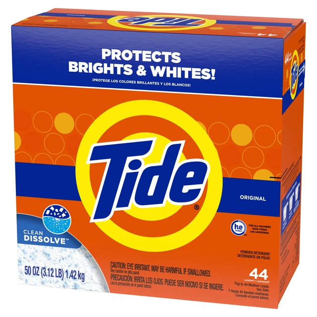 Alt view image 3 of 6 - Tide Powder Laundry Detergent Original Scent 50oz 44 Loads