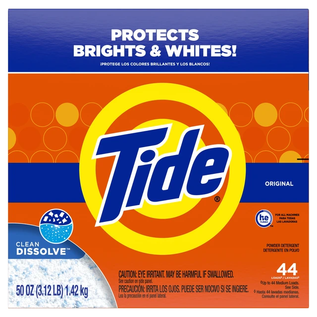 Alt view image 6 of 6 - Tide Powder Laundry Detergent Original Scent 50oz 44 Loads