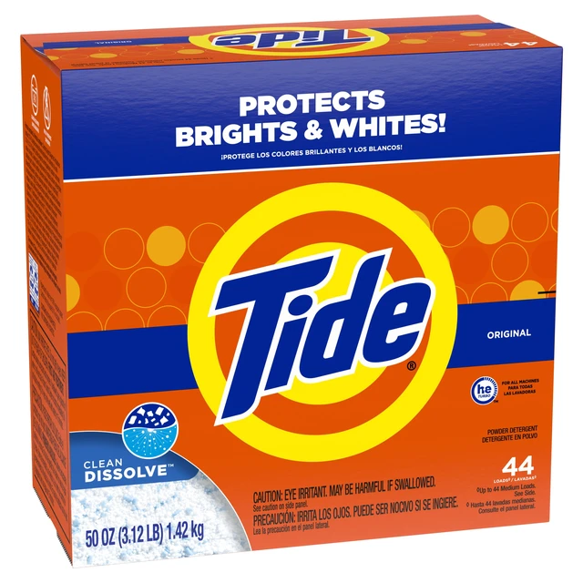 Alt view image 2 of 6 - Tide Powder Laundry Detergent Original Scent 50oz 44 Loads
