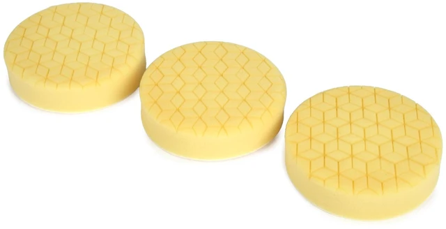 Main image of WEN 5-Inch Medium-Grit Diamond-Cut Foam Polishing Pads for Light Polishing (3-Pack)