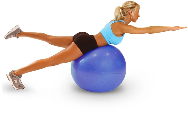 Alt view image 4 of 5 - CAP Fitness Anti-Burst Stability & Pregnancy Ball, 65cm, Purple