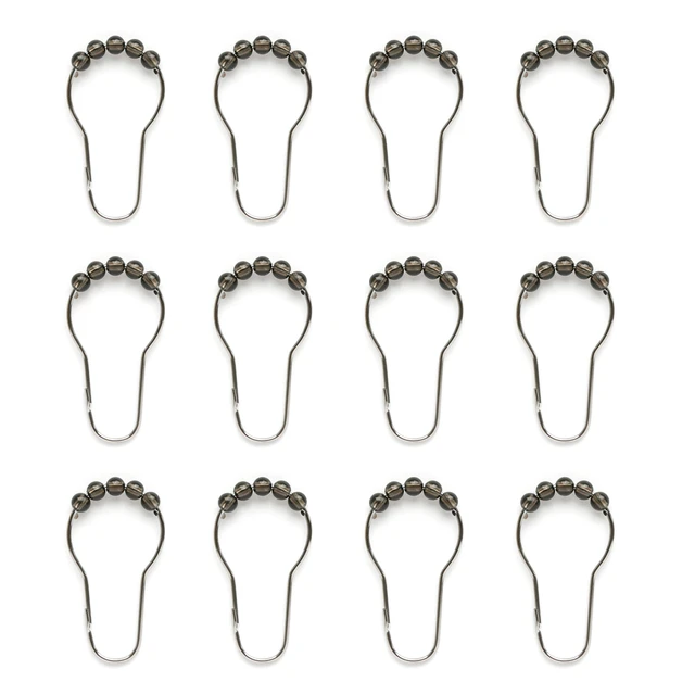 Alt view image 4 of 7 - Mainstays Waterproof Recycled PEVA Shower Curtain Set with 12 Hooks, 70x72 in