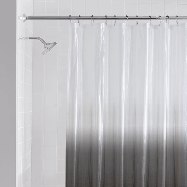 Alt view image 6 of 7 - Mainstays Waterproof Recycled PEVA Shower Curtain Set with 12 Hooks, 70x72 in