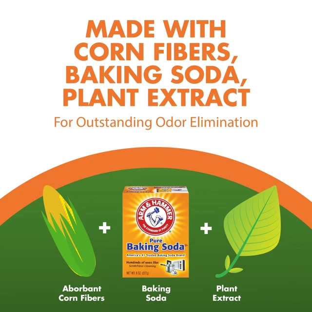 Alt view image 3 of 5 - ARM & HAMMER Naturals Clumping Cat Litter 9lbs, Corn Fibers, Odor Control, Fresh Scent