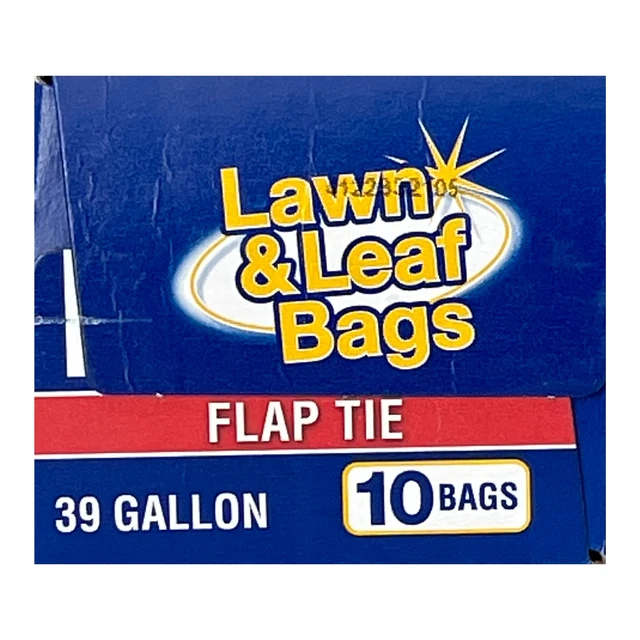 Alt view image 5 of 7 - 3-Pack Basic Lawn & Leaf Trash Bags, Flap Tie, 39 Gallon, 10 Bags