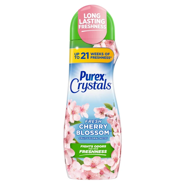 Alt view image 4 of 5 - Purex Crystals Scent Booster Fresh Cherry Blossom, 21oz, 3-Pack