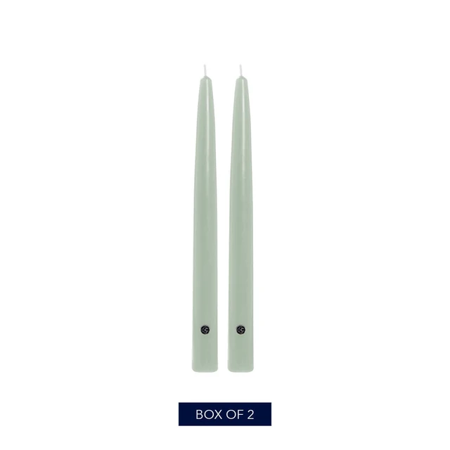 Alt view image 4 of 6 - Colonial Candle Unscented Taper Candle 10 inch Bayberry Dripless 8-Hour Burn Pack of 2