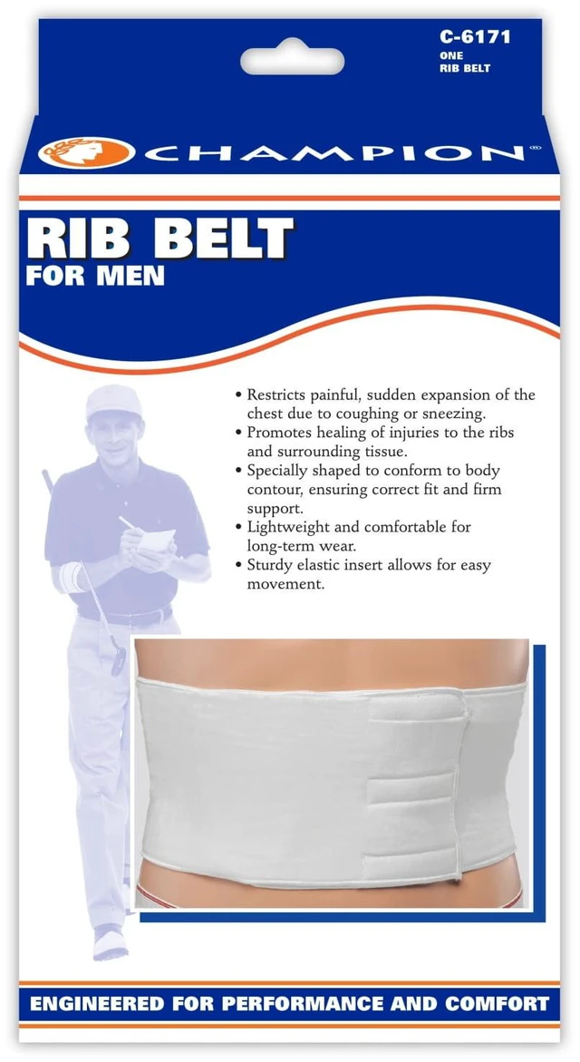 Alt view image 3 of 4 - Champion Rib Belt, White, Large