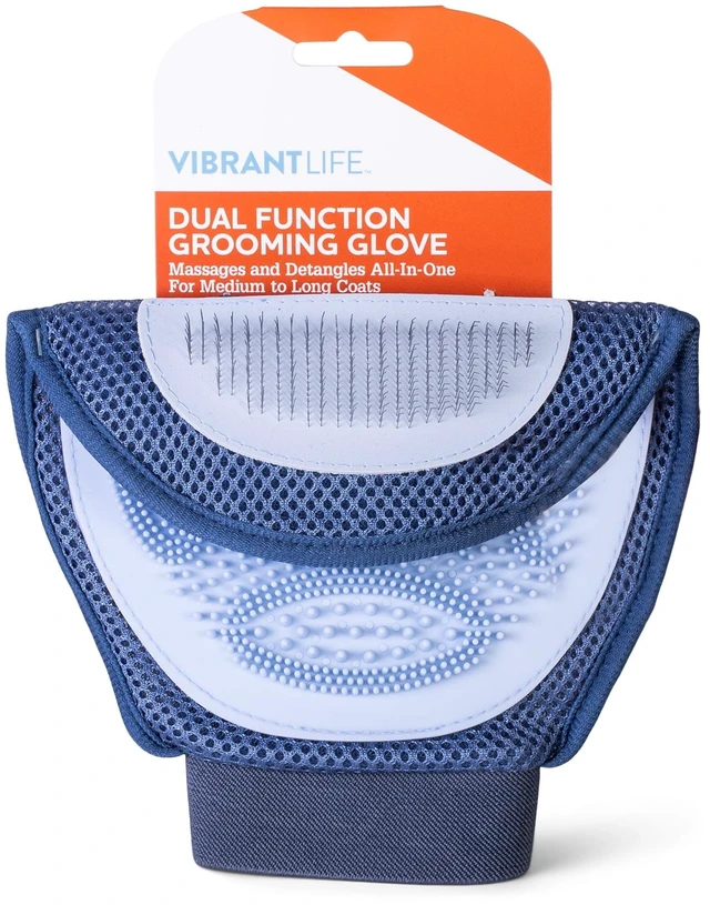 Main image of Vibrant Life Dual Function Dog Grooming Glove