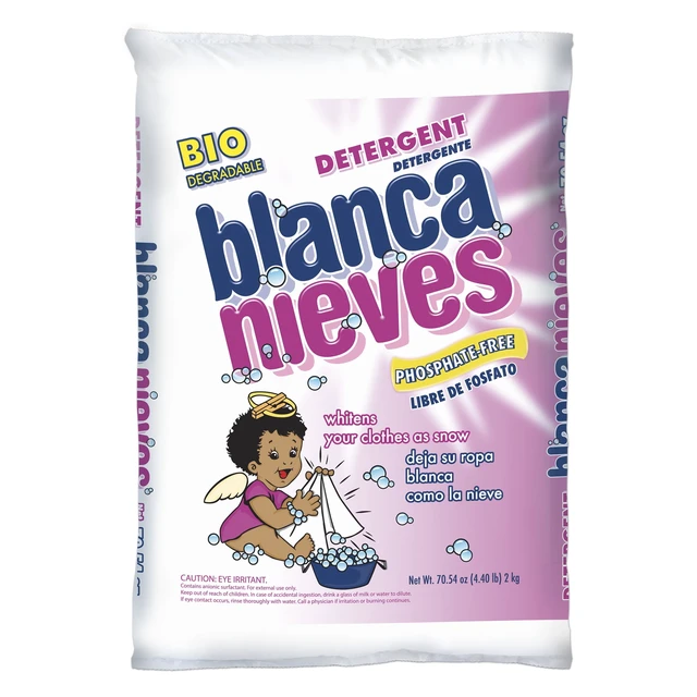 Alt view image 2 of 6 - 3 Pack Blanca Nieves Laundry Detergent, Powder Cleanser with Anionic Surfactant, Safe for Colors & Whites, 70.54oz