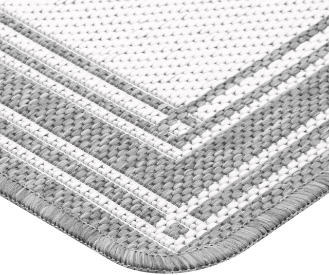 Alt view image 2 of 7 - Mainstays Dcor Frame Woven Kitchen Mat, Gray, 20in x 32in