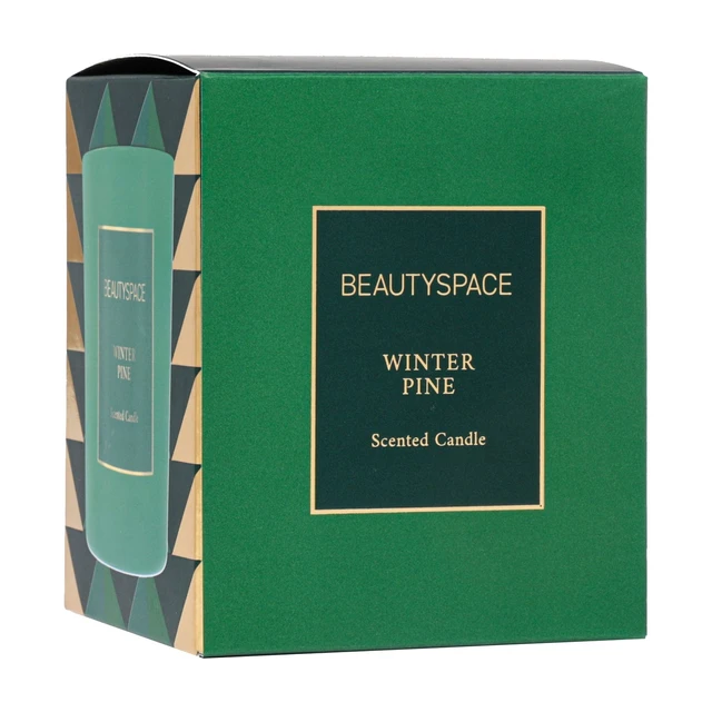 Alt view image 5 of 5 - BEAUTYSPACE 200g Winter Pine Holiday Candle Gift