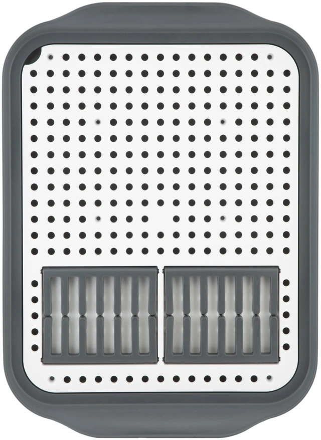 Alt view image 3 of 6 - Kitchen Details 2 Tone Self Draining Dish Rack, 16" L, Gray