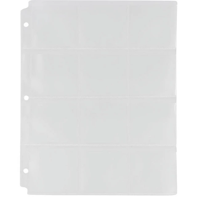 Main image of JAM Paper Plastic Binder Collection Pages, 9 Slots, 9 1/8 x 11 3/8, 20 Sheets/Pack