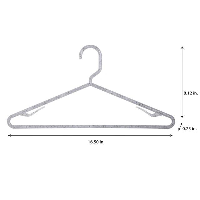 Alt view image 3 of 6 - Simplify Plastic Granite Look Clothes Hangers, 10 Count