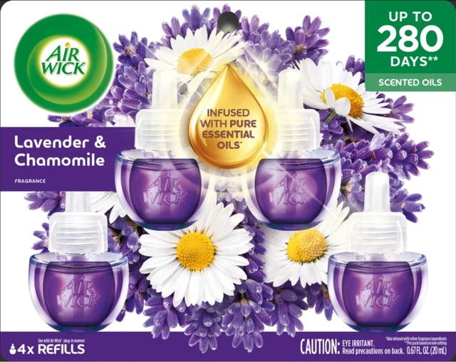 Alt view image 5 of 6 - Air Wick Plug-In Scented Oil Warmer Refills, Lavender & Chamomile, 4 Count