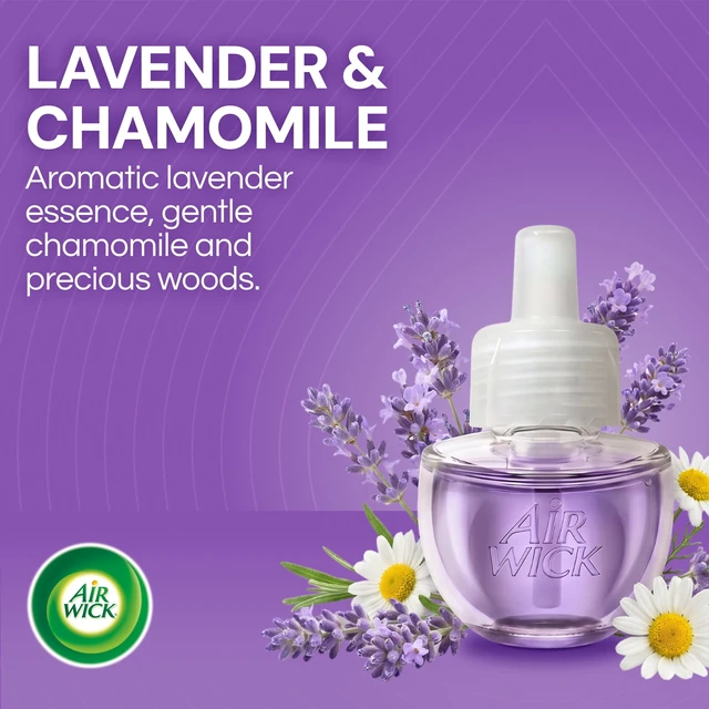 Alt view image 3 of 6 - Air Wick Plug-In Scented Oil Warmer Refills, Lavender & Chamomile, 4 Count