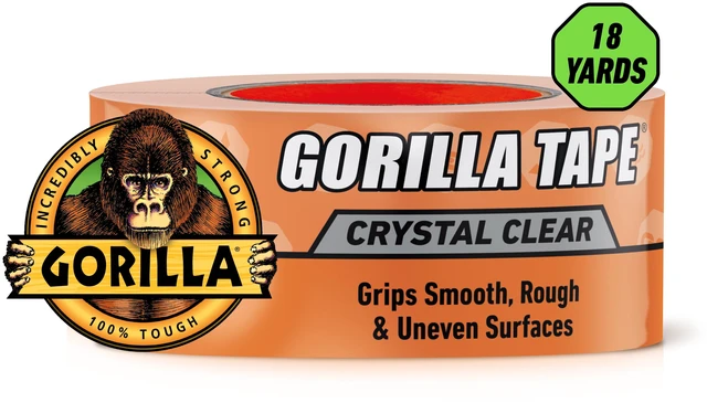 Main image of Gorilla Crystal Clear Tape 1.88" x 18 yd Weather Resistant for Indoor or Outdoor Projects and Repairs